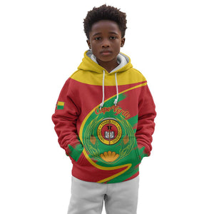 Cape Verde 1975-1992 Kid Hoodie Coat Of Arms Grunge Style