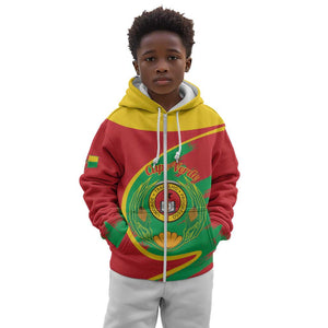 Cape Verde 1975-1992 Kid Hoodie Coat Of Arms Grunge Style