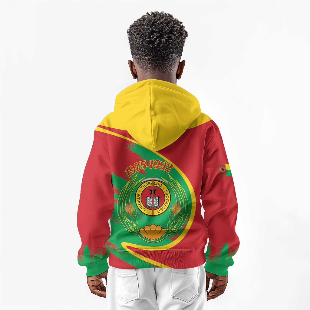 Cape Verde 1975-1992 Kid Hoodie Coat Of Arms Grunge Style
