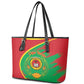 Cape Verde 1975-1992 Leather Tote Bag Coat Of Arms Grunge Style