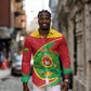 Cape Verde 1975-1992 Long Sleeve Button Shirt Coat Of Arms Grunge Style