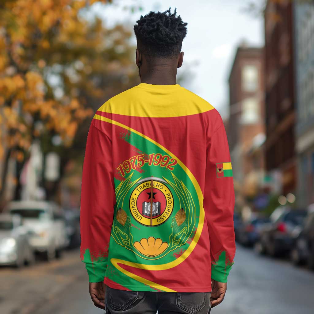 Cape Verde 1975-1992 Long Sleeve Shirt Coat Of Arms Grunge Style