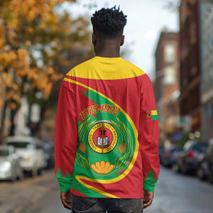Cape Verde 1975-1992 Long Sleeve Shirt Coat Of Arms Grunge Style