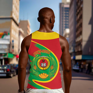 Cape Verde 1975-1992 Men Tank Top Coat Of Arms Grunge Style
