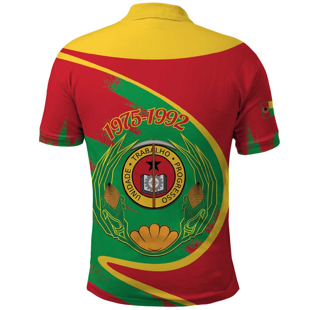 Cape Verde 1975-1992 Polo Shirt Coat Of Arms Grunge Style
