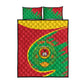 Cape Verde 1975-1992 Quilt Bed Set Coat Of Arms Grunge Style