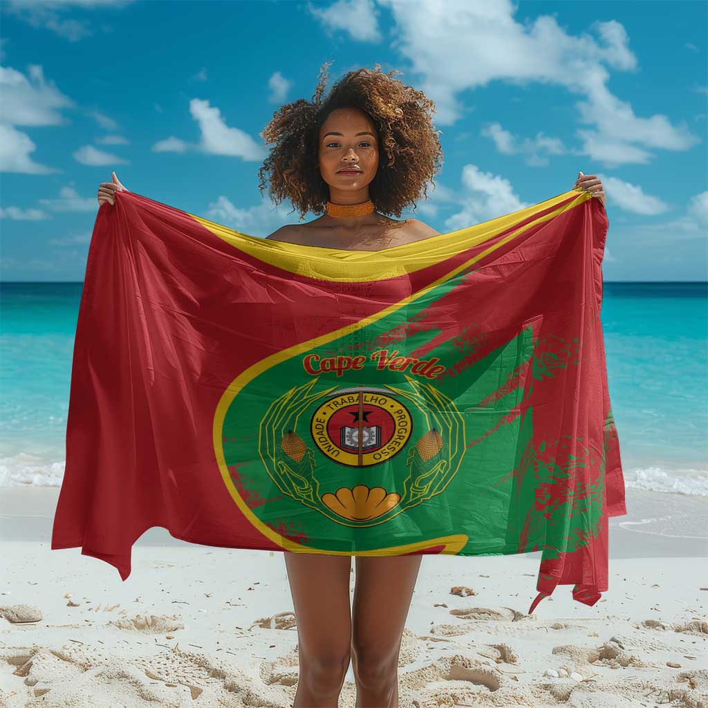 Cape Verde 1975-1992 Sarong Coat Of Arms Grunge Style