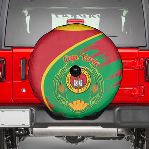Cape Verde 1975-1992 Spare Tire Cover Coat Of Arms Grunge Style