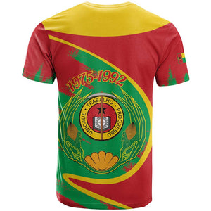 Cape Verde 1975-1992 T shirt Coat Of Arms Grunge Style