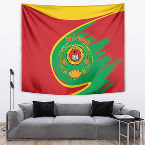 Cape Verde 1975-1992 Tapestry Coat Of Arms Grunge Style