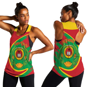 Cape Verde 1975-1992 Women Racerback Tank Coat Of Arms Grunge Style