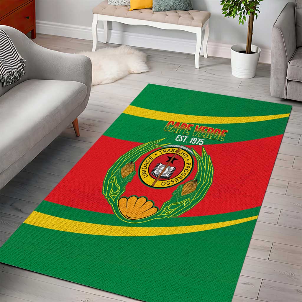 Cape Verde 1975-1992 Area Rug Unidade Trabalho Progresso