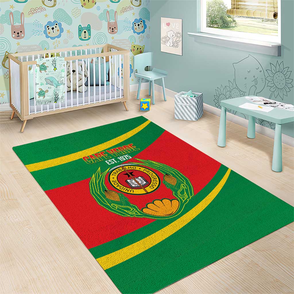 Cape Verde 1975-1992 Area Rug Unidade Trabalho Progresso