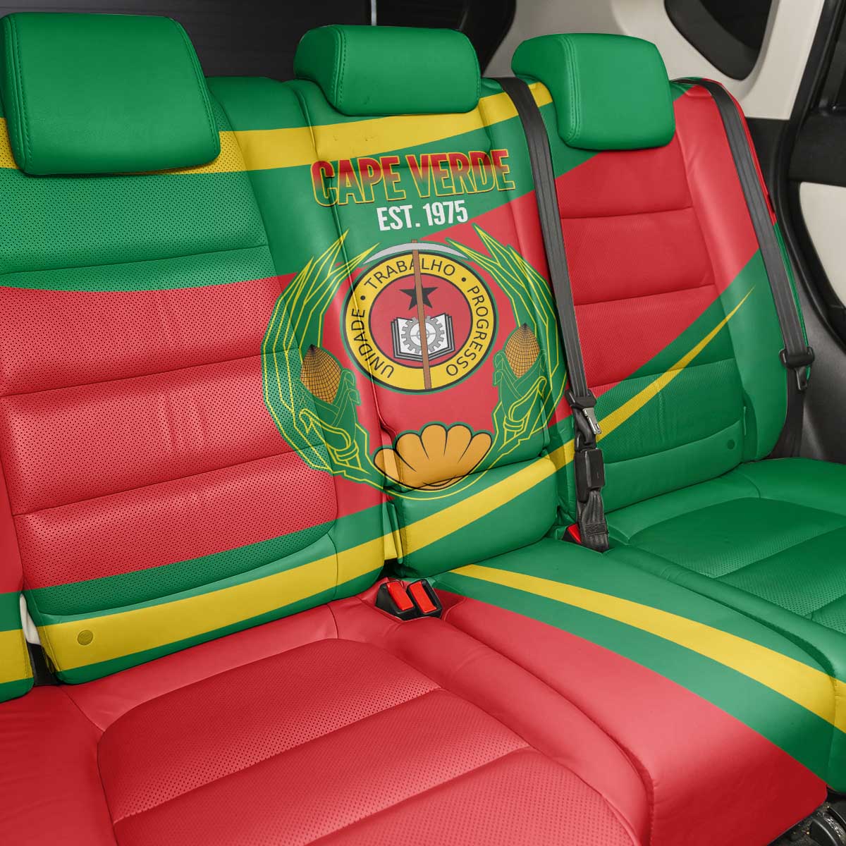 Cape Verde 1975-1992 Back Car Seat Cover Unidade Trabalho Progresso
