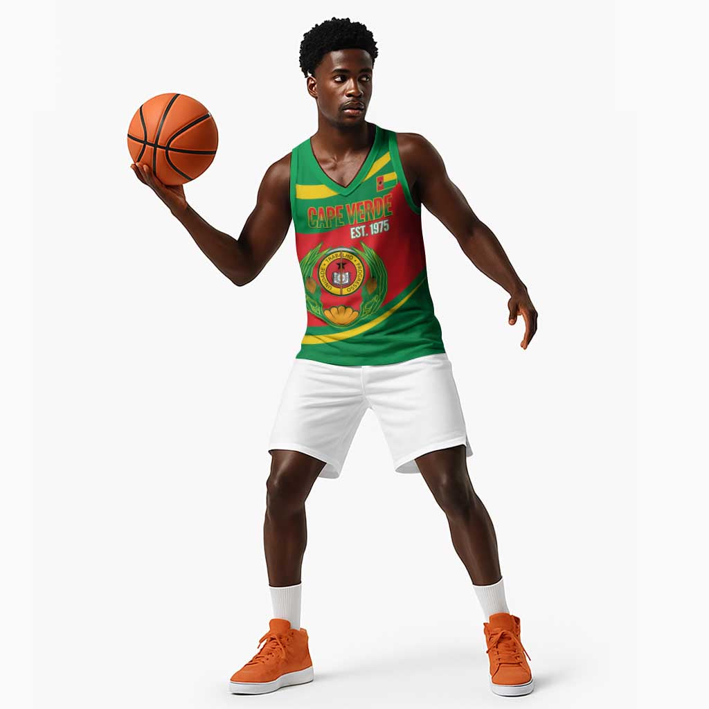 Cape Verde 1975-1992 Basketball Jersey Unidade Trabalho Progresso - African Pride