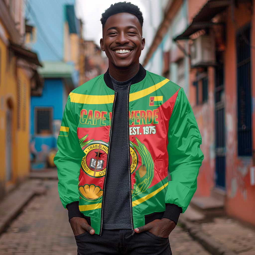 Cape Verde 1975-1992 Bomber Jacket Unidade Trabalho Progresso