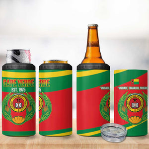 Cape Verde 1975-1992 4 in 1 Can Cooler Tumbler Unidade Trabalho Progresso