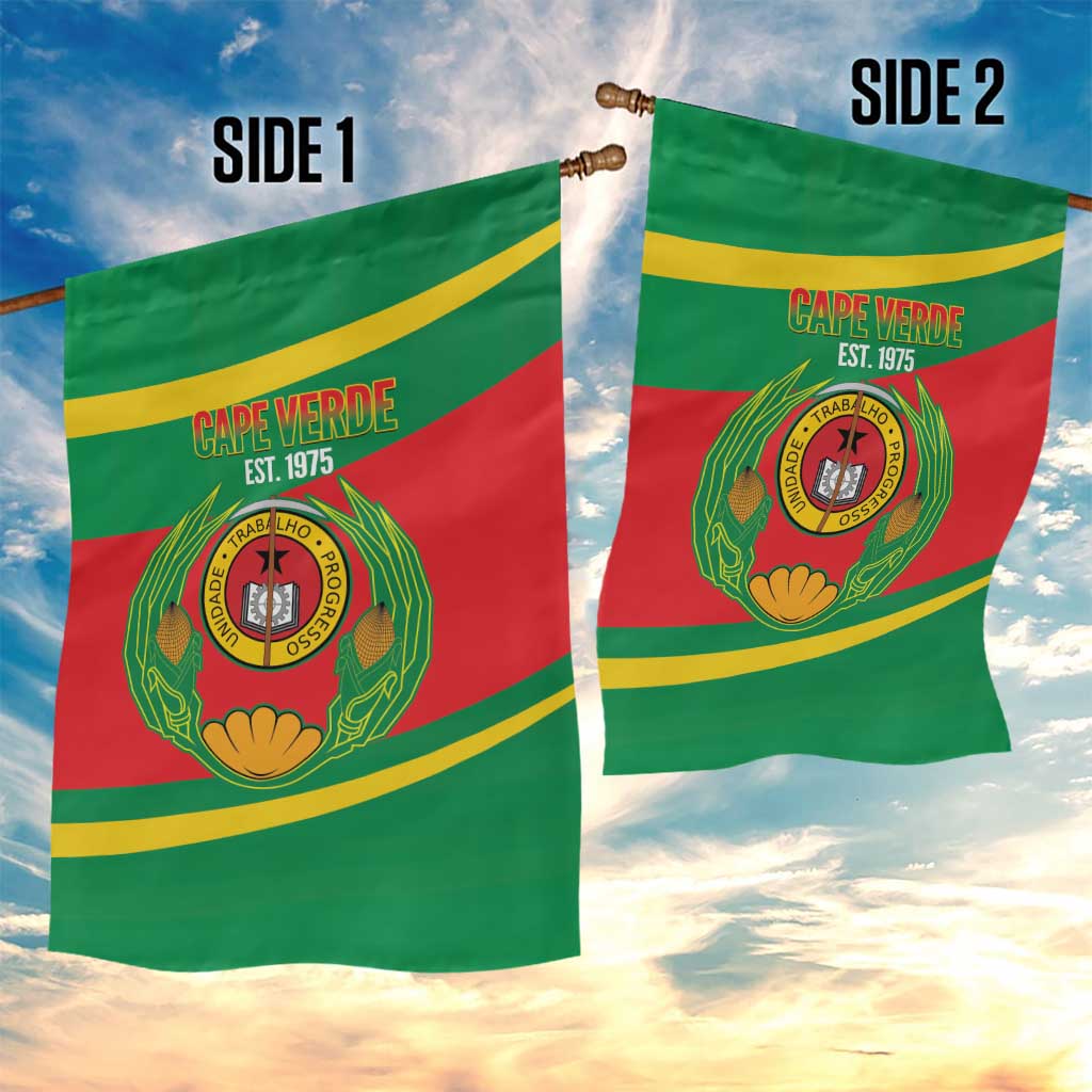 Cape Verde 1975-1992 Garden Flag Unidade Trabalho Progresso