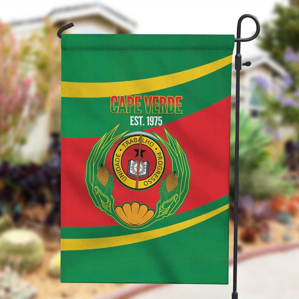 Cape Verde 1975-1992 Garden Flag Unidade Trabalho Progresso
