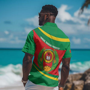 Cape Verde 1975-1992 Hawaiian Shirt Unidade Trabalho Progresso