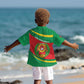 Cape Verde 1975-1992 Kid Hawaiian Shirt Unidade Trabalho Progresso