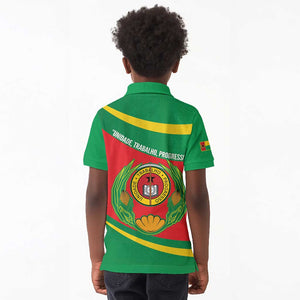Cape Verde 1975-1992 Kid Polo Shirt Unidade Trabalho Progresso