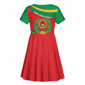 Cape Verde 1975-1992 Kid Short Sleeve Dress Unidade Trabalho Progresso