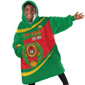 Cape Verde 1975-1992 Kid Wearable Blanket Hoodie Unidade Trabalho Progresso