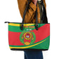 Cape Verde 1975-1992 Leather Tote Bag Unidade Trabalho Progresso