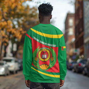 Cape Verde 1975-1992 Long Sleeve Shirt Unidade Trabalho Progresso