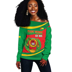Cape Verde 1975-1992 Off Shoulder Sweater Unidade Trabalho Progresso