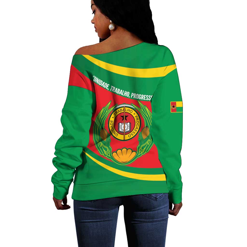Cape Verde 1975-1992 Off Shoulder Sweater Unidade Trabalho Progresso