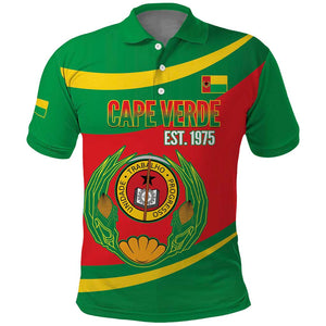 Cape Verde 1975-1992 Polo Shirt Unidade Trabalho Progresso