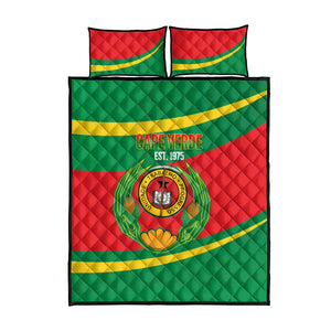 Cape Verde 1975-1992 Quilt Bed Set Unidade Trabalho Progresso