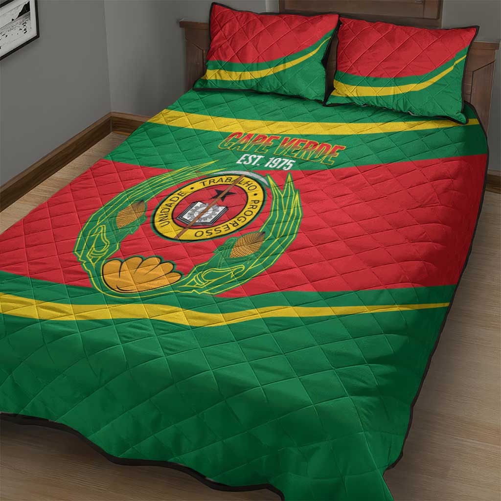Cape Verde 1975-1992 Quilt Bed Set Unidade Trabalho Progresso