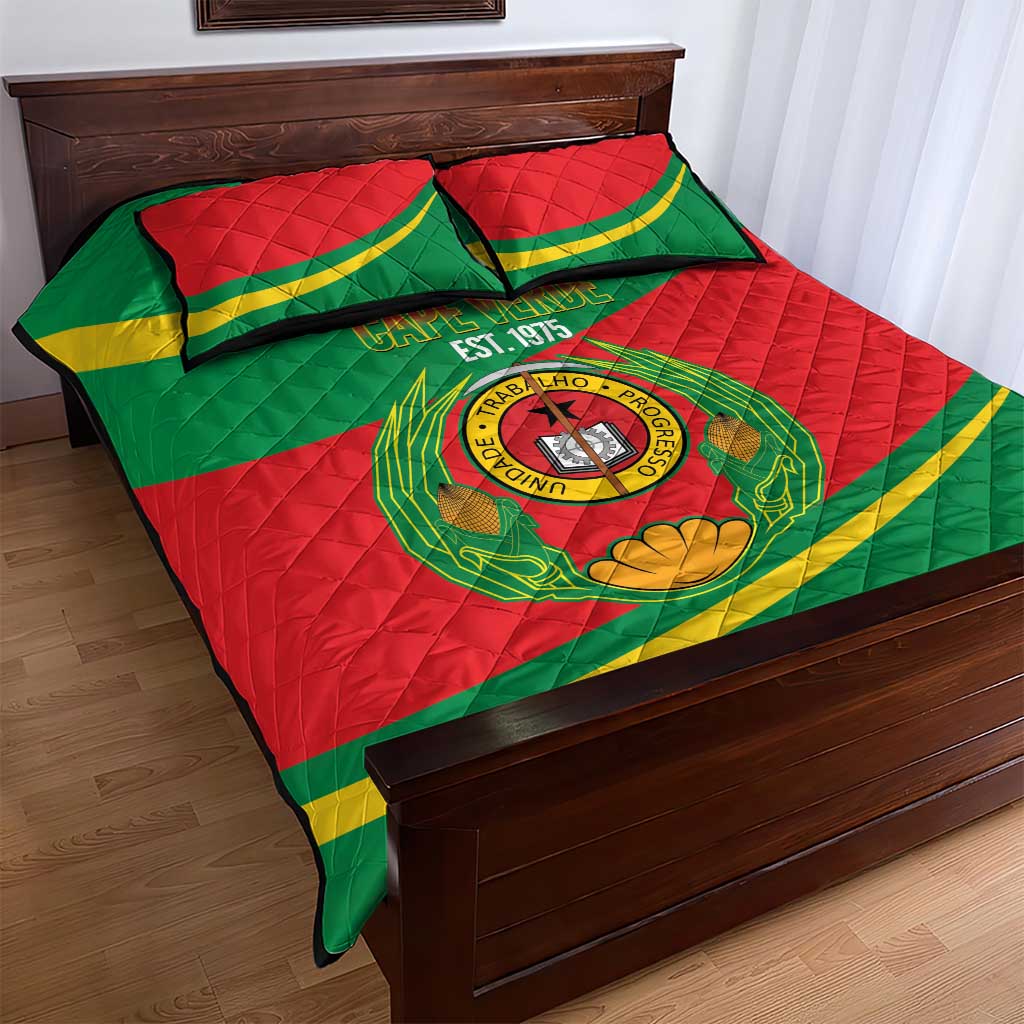 Cape Verde 1975-1992 Quilt Bed Set Unidade Trabalho Progresso