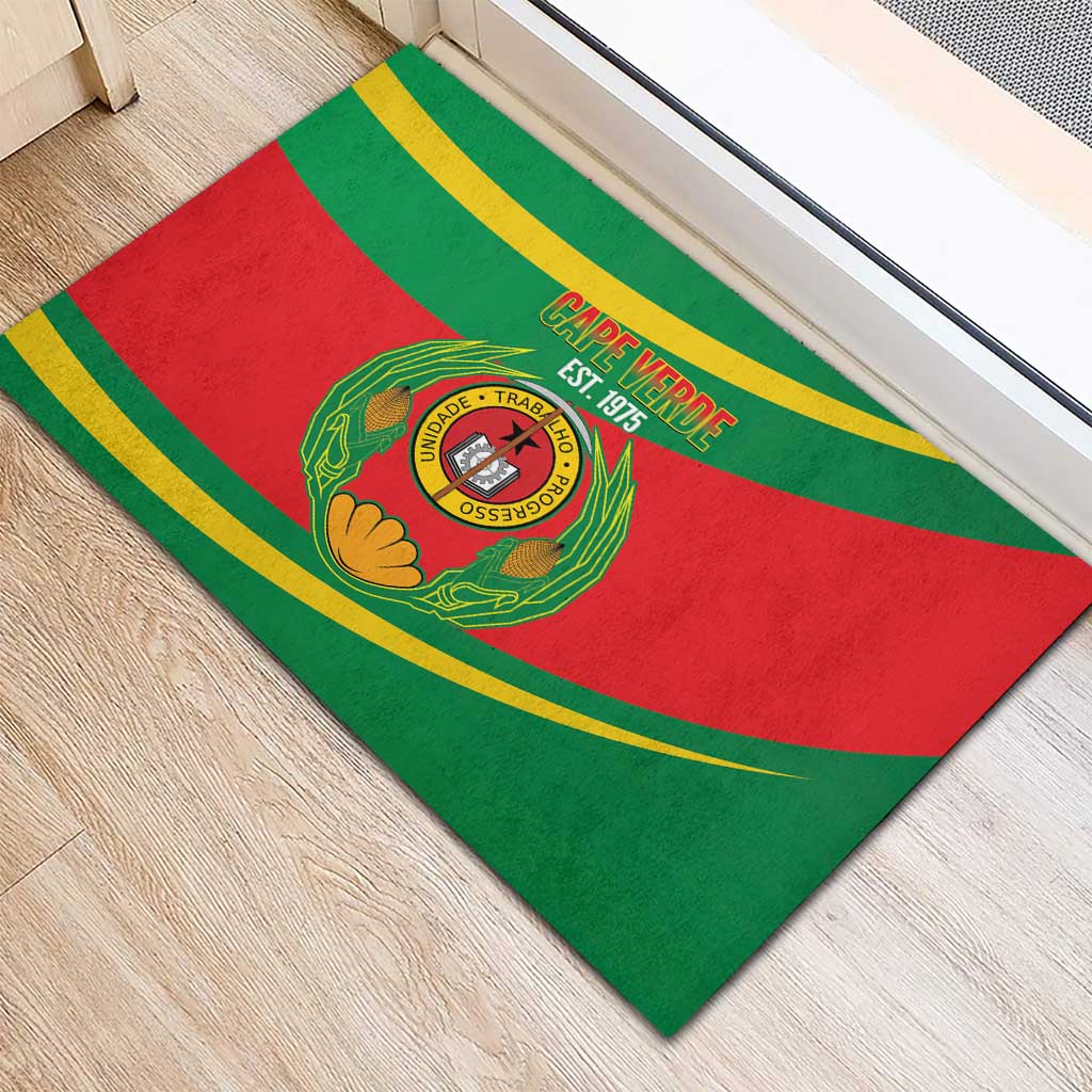 Cape Verde 1975-1992 Rubber Doormat Unidade Trabalho Progresso