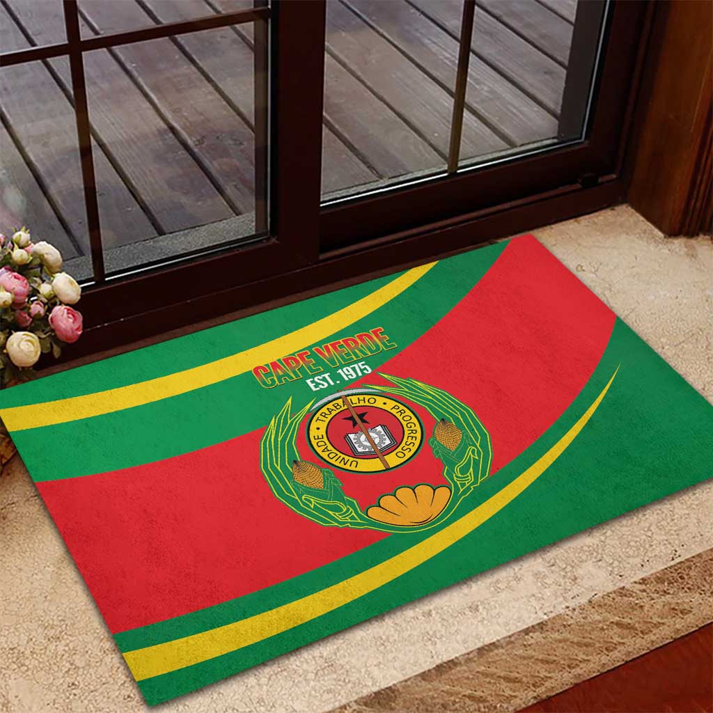 Cape Verde 1975-1992 Rubber Doormat Unidade Trabalho Progresso