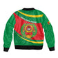 Cape Verde 1975-1992 Sleeve Zip Bomber Jacket Unidade Trabalho Progresso