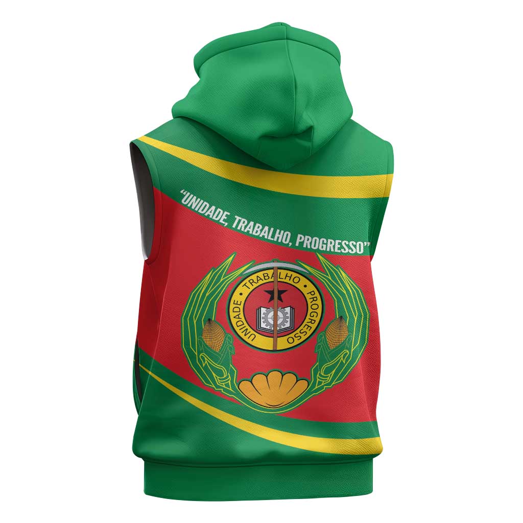 Cape Verde 1975-1992 Sleeveless Zip Hoodie Unidade Trabalho Progresso - African Pride