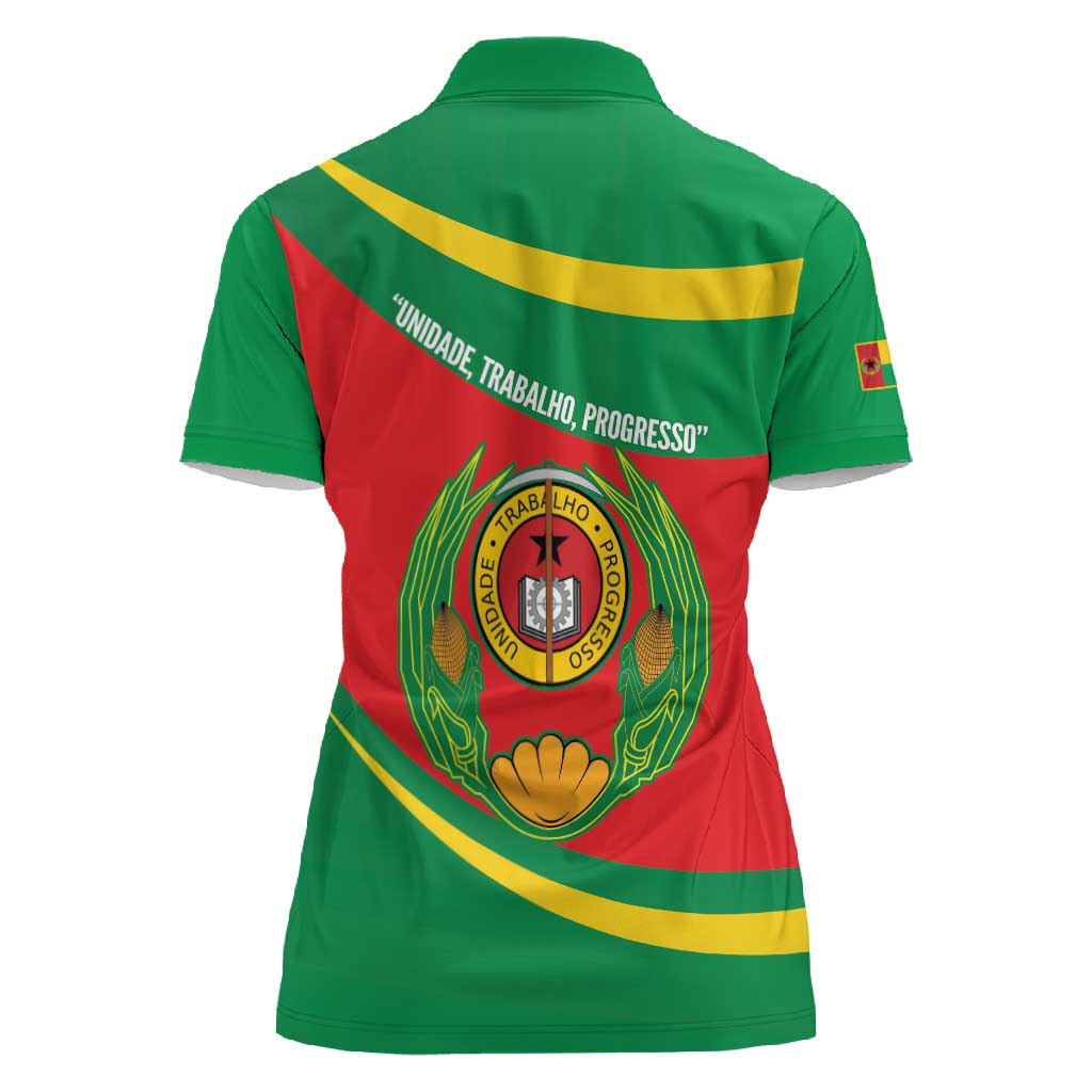 Cape Verde 1975-1992 Women Polo Shirt Unidade Trabalho Progresso