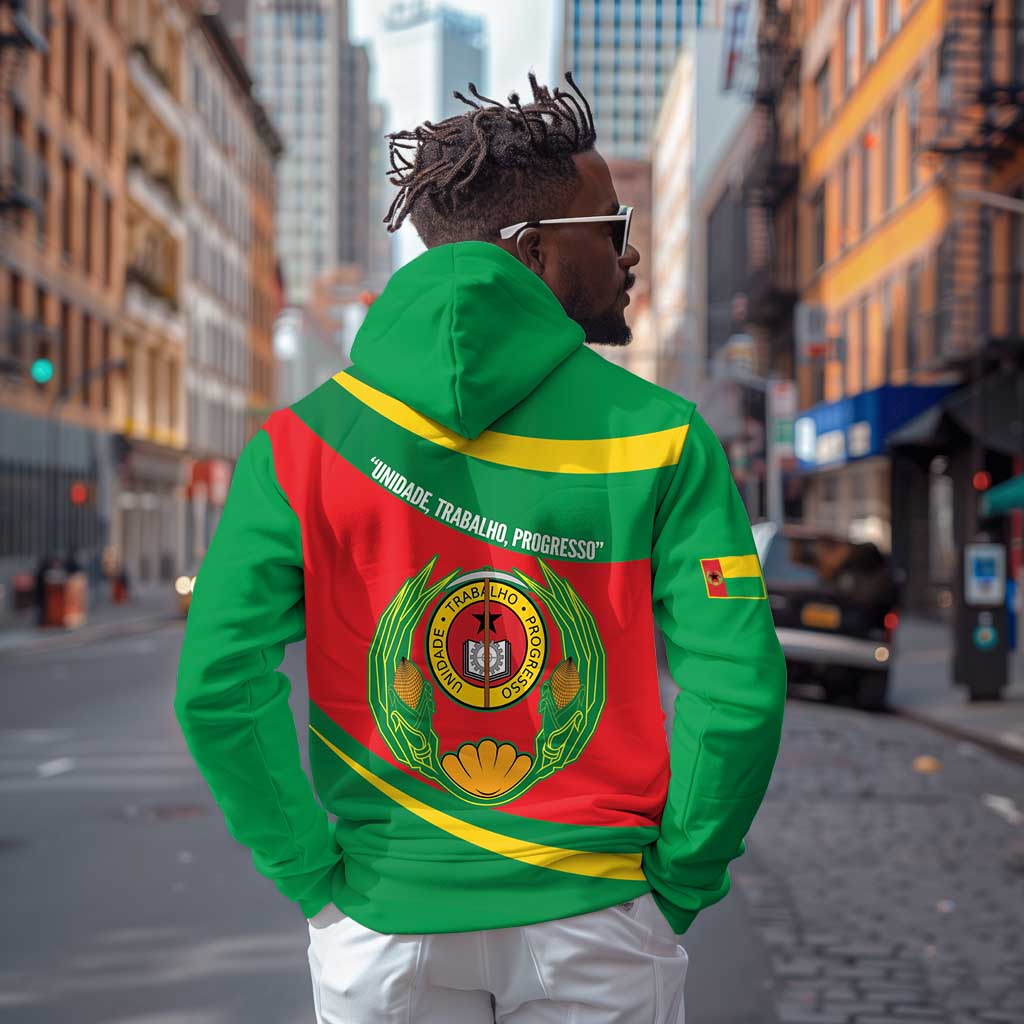 Cape Verde 1975-1992 Zip Hoodie Unidade Trabalho Progresso