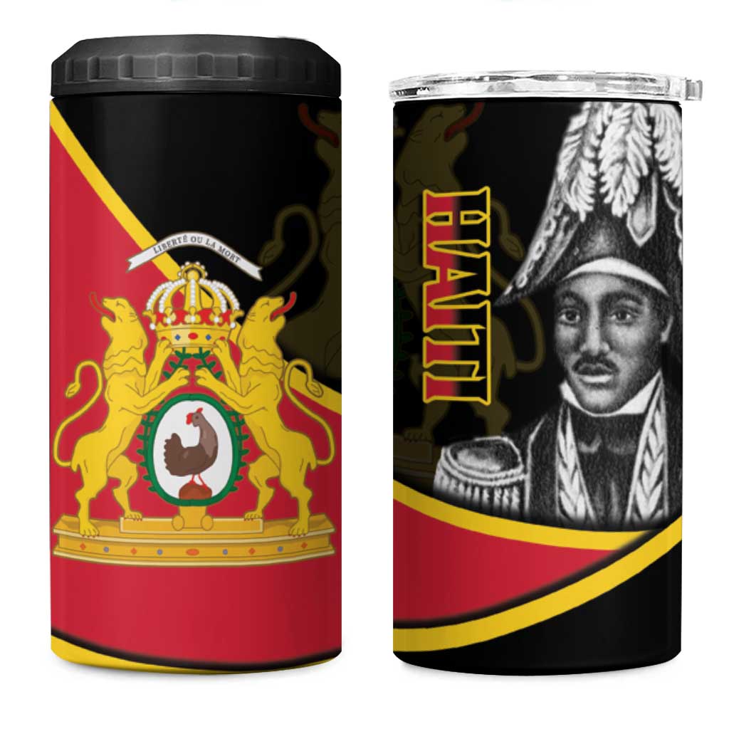 First Empire Of Haiti 1804-1806 4 in 1 Can Cooler Tumbler Jean-Jacques Dessalines Liberte ou la Mort!