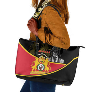 First Empire Of Haiti 1804-1806 Leather Tote Bag Jean-Jacques Dessalines Liberte ou la Mort!