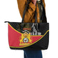 First Empire Of Haiti 1804-1806 Leather Tote Bag Jean-Jacques Dessalines Liberte ou la Mort!