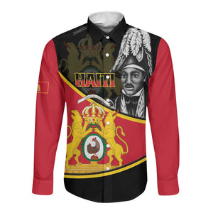 First Empire Of Haiti 1804-1806 Long Sleeve Button Shirt Jean-Jacques Dessalines Liberte ou la Mort!