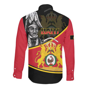 First Empire Of Haiti 1804-1806 Long Sleeve Button Shirt Jean-Jacques Dessalines Liberte ou la Mort!