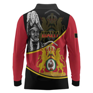 First Empire Of Haiti 1804-1806 Long Sleeve Polo Shirt Jean-Jacques Dessalines Liberte ou la Mort!