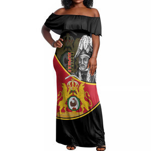 First Empire Of Haiti 1804-1806 Off Shoulder Maxi Dress Jean-Jacques Dessalines Liberte ou la Mort!