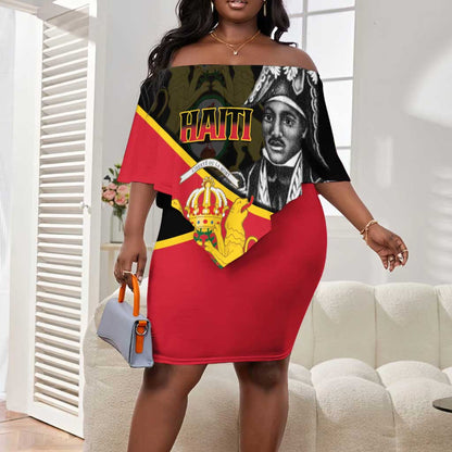 First Empire Of Haiti 1804-1806 Off Shoulder Short Dress Jean-Jacques Dessalines Liberte ou la Mort!